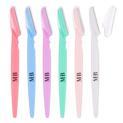 6pc Face Body Razors, Pack Premium Professional Disposable Dermaplaning Tool, Eyebrow Shaver, Smooth Skin Grooming Kit