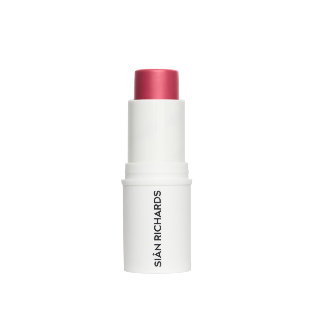 Blushy Creamy Skin Tint Hydrating Blush Stick for Cheeks and Lips, Buildable Coverage, Vegan Formula, Cranbell by Sian Richards (Pink)
