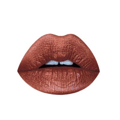 Aromi Metallic Liquid Lipstick | Chocolate Brown, Mahogany Bronze, Shimmery Finish, Vegan, Cruelty-free, Long-Lasting, Waterproof, Handmade (Teddy Bear)