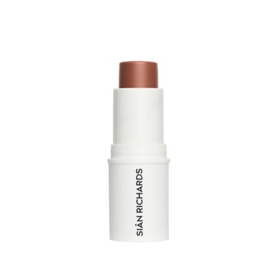 Blushy Creamy Skin Tint Hydrating Blush Stick for Cheeks and Lips, Buildable Coverage, Vegan Formula, Cranbell by Sian Richards (Brown)