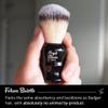 Vegan Shaving Brush by Royal Shave, Foluxe Synthetic Bristles, Badger-Free, Wet Shave Tool for Men & Women, Smooth & Comfortable (BLACK) view 2