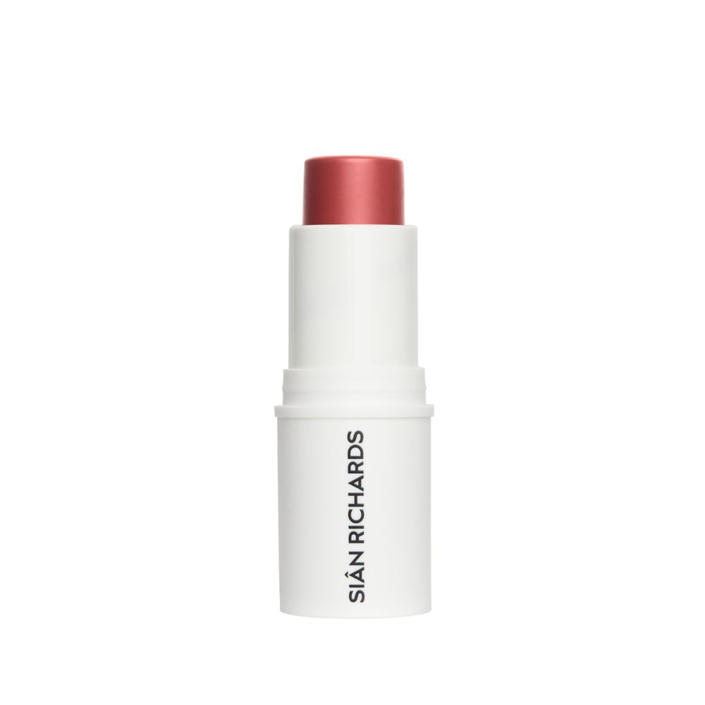 Blushy Creamy Skin Tint Hydrating Blush Stick for Cheeks and Lips, Buildable Coverage, Vegan Formula, Cranbell by Sian Richards (Coral)