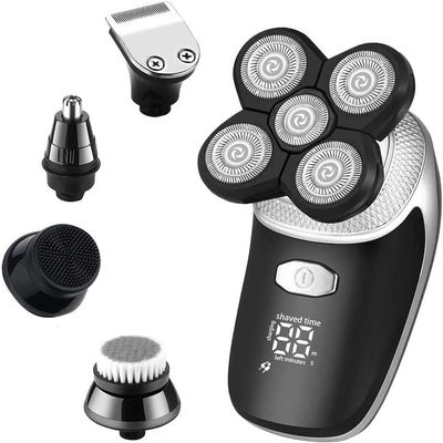 PATINS Electric Razor for Men's, Electric Shaver 5 In1 Wet Dry Shaving Machine for Men Professional Set Rechargeable Electric Razor Beard Facial Grooming Kit