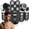 PATINS Electric Razor for Men's, Electric Shaver 5 In1 Wet Dry Shaving Machine for Men Professional Set Rechargeable Electric Razor Beard Facial Grooming Kit view 2