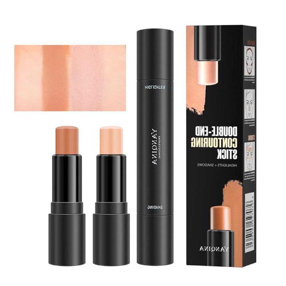 Double-Ended Contouring And Highlight Stick Waterproof Professional Contouring Pen For Your Features With Ease Makeup