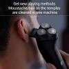 PATINS Electric Shavers for Men, Rechargeable IPX7 Waterproof Electric Shaver Men's Rotary Shavers Electric Shaving Razors with LED Smart Screen view 2