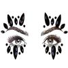 Face Jewels Stick on Face Costume Gems Self-Adhesive Makeup Halloween Dress Up Rhinestone Stickers for Festival Holiday Party Accessories (Black) view 1