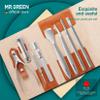 MR.GREEN Pedicure Knife Set Professional Ingrown Toenail Clippers Foot Care Tools Stainless Steel Nail Cuticle Nippers Remover Kits (8 Pcs Set) view 2