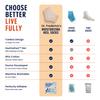 Dr. Frederick's Original Moisturizing Heel Socks for Dry Cracked Heels Treatment - 6 Pairs - Infused with Naturally Nourishing Oils and Butters - Stocking Stuffers for Adults - Power Pack view 4