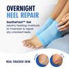 Dr. Frederick's Original Moisturizing Heel Socks for Dry Cracked Heels Treatment - Infused with Jojoba Oil, Mint Oil and Vitamin E - 2 Pairs - Stocking Stuffers for Adults - Blue Jojoba view 2