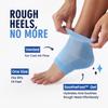 Dr. Frederick's Original Moisturizing Heel Socks for Dry Cracked Heels Treatment - Infused with Jojoba Oil, Mint Oil and Vitamin E - 2 Pairs - Stocking Stuffers for Adults - Blue Jojoba view 3