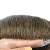 Mens Toupee Hair Replacement System for Men All French Lace Mens Hairpiece Soft Lace and Breathable Full Lace Hair Unit Human Hair Toupee For Men 8"X10"#5 Medium Light Brown-90% Light view 4