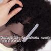 DIRUISI 6"Afro Male Mannequin Head with Beard 100% Human Hair Curly Hair 4A Type for Hairdresser Training Head Cosmetology Afro Hair Manikin Head for Practice Styling Cornrow Braiding with Clamp Stand view 4