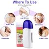 Dr.pedi Roll on Wax Kit for Hair Removal - Portable Warmer for Painless At-Home Waxing, Ideal for All Body Parts (Rose) view 4
