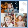 120 PCS Snowflake Temporary Tattoo Stickers Winter Snow Flakes Glitter Tattoos for Kids Adults Christmas Holiday Party Costume Body Face Decorations Supplies (Blue Silver) view 3