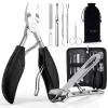 Toenail Clippers for Seniors Thick Toenails, Sharp Toe Nail Clippers Set for Men Women, Heavy Duty Fingernail Clipper Pedicure Tools for Feet, Professional Manicure and Pedicure Kit with Nail Scissors view 1