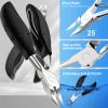 Toenail Clippers for Seniors Thick Toenails, Sharp Toe Nail Clippers Set for Men Women, Heavy Duty Fingernail Clipper Pedicure Tools for Feet, Professional Manicure and Pedicure Kit with Nail Scissors view 2