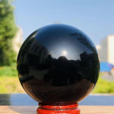 AtkitS Beautiful Natural Black Tourmaline Balls (Size : 300-400g)