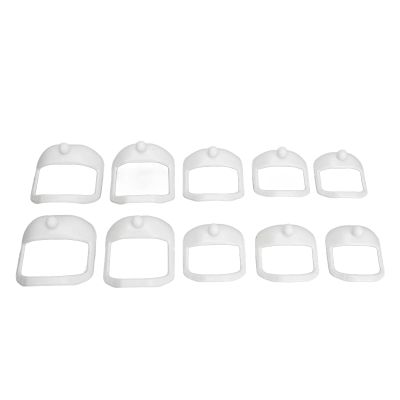Beard Shaving Template for Men, Portable Clear Design with 5 Different Sizes, Grooming Stencil Tool for Precision Shaving and Styling