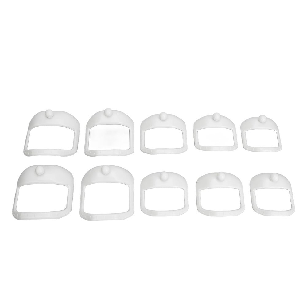 Beard Shaving Template for Men, Portable Clear Design with 5 Different Sizes, Grooming Stencil Tool for Precision Shaving and Styling