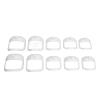 Beard Shaving Template for Men, Portable Clear Design with 5 Different Sizes, Grooming Stencil Tool for Precision Shaving and Styling view 1