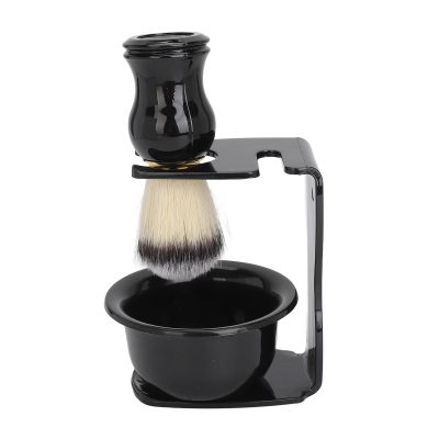 Beard Cleaning Brush,Holder Pocket Beard Care Kit Soaping Bowl for Home Fortable Touch Delicate Portable Handle Drying Holder Pocket Beard Care Kit Soaping Bowl for