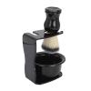 Beard Cleaning Brush,Holder Pocket Beard Care Kit Soaping Bowl for Home Fortable Touch Delicate Portable Handle Drying Holder Pocket Beard Care Kit Soaping Bowl for view 3