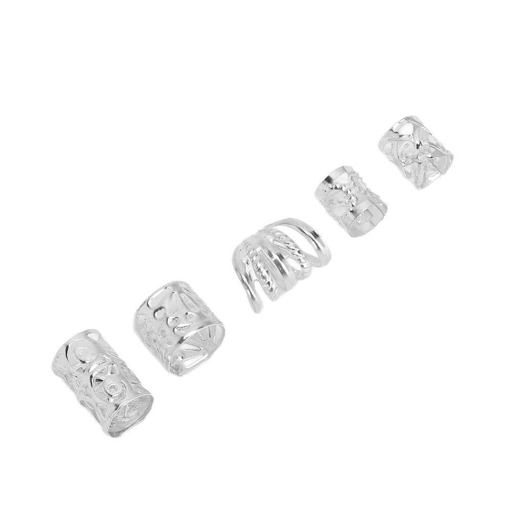 300pcs Beard Beads,Hair Accessories,for Men Women Silver for Men Women Silver