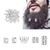 300pcs Beard Beads,Hair Accessories,for Men Women Silver for Men Women Silver view 4