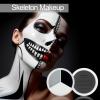MEICOLY Black White Light Grey Face Body Paint Palette,Halloween Zombie Skeleton Makeup Face Paint,Clown Black White Makeup for Adults and Kids,Professional Body Paint Face Painting for SFX Cosplay view 2