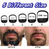 15pcs Beard Shaving Template 5 Size Trimming Beard Shaping Styling Shaper for Convenient and Easy Use,Styling Shaper for Convenient and Easy Use, Suitable view 2
