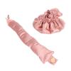 Heatless Bun Styling Kit,Hair Curler, Portable Soft Satin Heatless Curler for Long Hair for Long Hair for Sleeping (Dusty Pink) view 1