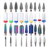 ZinNen RHAIYAN 67 Styles Carbide Nail Drill Bits Rotate Electric Ceramic Milling Cutter for Manicure Gel Polish Remover Nail Files Pedicure Specific (Color : 9TRed) view 2