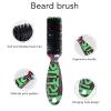 3pcs Men Beard Brush Set Professional Home Nylon Hair Oil Head Styling Brush Neck Dust Brush Comb view 3