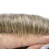 Toupee For Men Hair Replacement System Full Lace Mens Toupee Hairpieces For Men Human Hair System Bleached Knots Natural Hairline Man Hair Patch Units 8"x10" #17R Brown/Blonde Mix Warm Tone view 3
