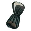 Shell Portable Makeup Brush Set,Catching Shell Shape, 5 Brushes with Mirror, Easy to Clean, for Daily Makeup Needs (Blue) view 3