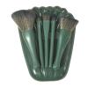 Shell Portable Makeup Brush Set,Catching Shell Shape, 5 Brushes with Mirror, Easy to Clean, for Daily Makeup Needs (Blue) view 4
