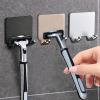Bathroom Shelf Razor Stand Wall Razor Holder Shower Razor Blade Holder Man Shaver Holder for Bathroom Hook Hanger Shaving Holder (Size : A Rose Gold 3 PCS) view 3