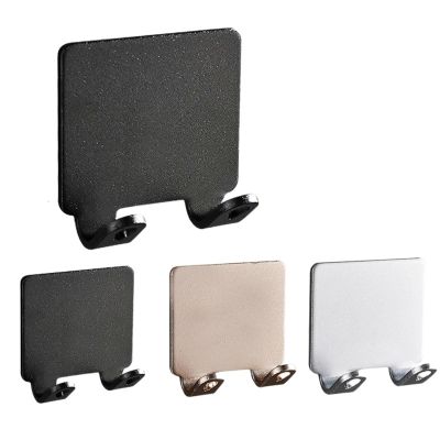 Bathroom Shelf Razor Stand Wall Razor Holder Shower Razor Blade Holder Man Shaver Holder for Bathroom Hook Hanger Shaving Holder (Size : Type A Black 2 PCS)