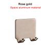 Bathroom Shelf Razor Stand Wall Razor Holder Shower Razor Blade Holder Man Shaver Holder for Bathroom Hook Hanger Shaving Holder (Size : A Rose Gold 1 PC) view 2