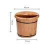 ENWINDXS Foot Spa Bath Cedar Heightening Wooden 35CM Foot Bath Barrel Bath Bucket Foot Tub Footbath Foot Massage view 2
