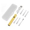 Rechargeable Earwax Removal Tool with 6 Spoon Tips for Home Travel Vehicle Use view 2