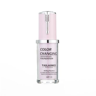 Color Changing All-Day Lasting Makeup Cream Liquid SPF15 Warm Skin Tone Makeup Concealer Under Eye For Black Women Professional Makeup Concealer Brushes Set