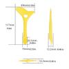 GOWENIC Silicone Aid Stencils Wing Tips Reusable Silicone Tool Mascara Drawing Aid Makeup Tool Applicator Tool (turmeric) view 2
