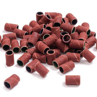 100Pcs 80/120/150/180/240Grit Nail Sanding Bands For Nail Drill Fine Grit Nail Sanding Bands Nail Drill Sanding Bit Nail Drill File Refill
