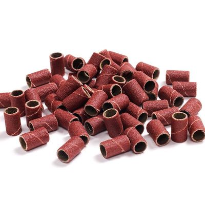 100Pcs 80/120/150/180/240Grit Nail Sanding Bands For Nail Drill Fine Grit Nail Sanding Bands Nail Drill Sanding Bit Nail Drill File Refill