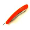 Mens Solid Barber Straight Razor Shaving Tool Hair Removal Hashir Brand Orange Handle view 3