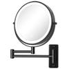 1x/10x Magnification-3 Color Lights Magnifying Mirror Touch Screen Black Modern Contemporary view 1
