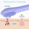 EZBASICS Facial Cleansing Brush face Scrubber Waterproof Face Scrub Brush for Men & Women Rechargeable Face Brushes for Facial Electric Silicone Face Scrubber Cleanser Brush 1 Pack+3 Modes Violet view 2