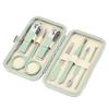 18PCS/Set Nail Clippers Scissors Pliers Ear Spoon Stainless Steel Green Nail Beauty Cutting Trimmers Manicure Tools,7PCS view 1